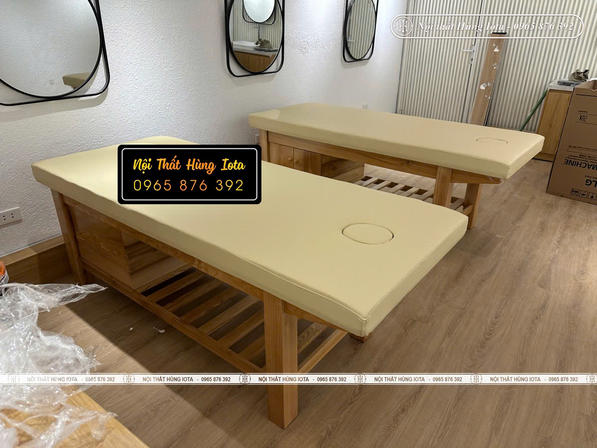 Giường massage body gỗ cho spa tại Nguyễn Chí Thanh