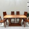 Bàn ăn chân chữ U 6 ghế cho biệt thự