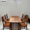 Bàn ăn chân chữ U 6 ghế gỗ cao cấp