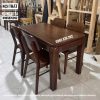 Bàn ăn chung cư 4 ghế tai voi gỗ sồi