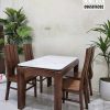Bàn ăn chung cư 6 ghế 3 lá