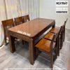 Bàn ăn chung cư 6 ghế gỗ cao cấp
