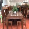 Bàn ăn chung cư cao cấp 6 ghế gỗ sồi