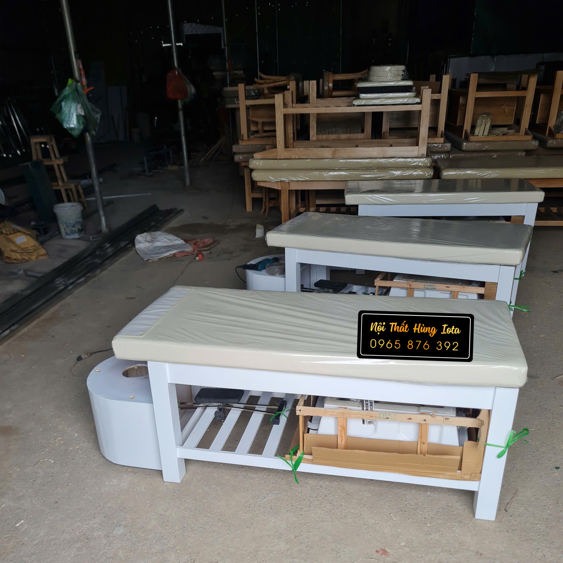 Sản xuất giường gội đầu bồn sứ cao cấp
