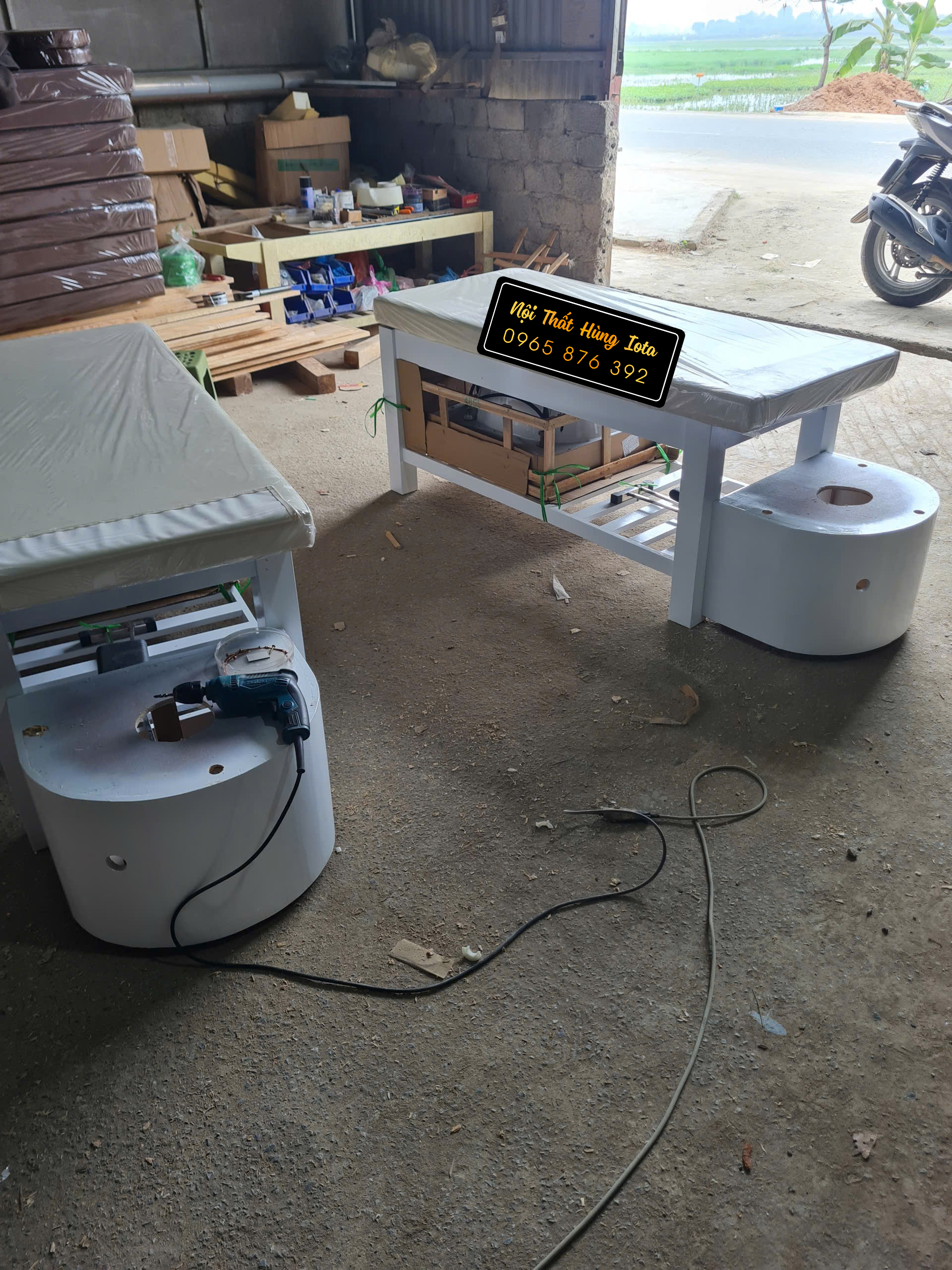 Xưởng sản xuất giường gội đầu bồn sứ giá rẻ