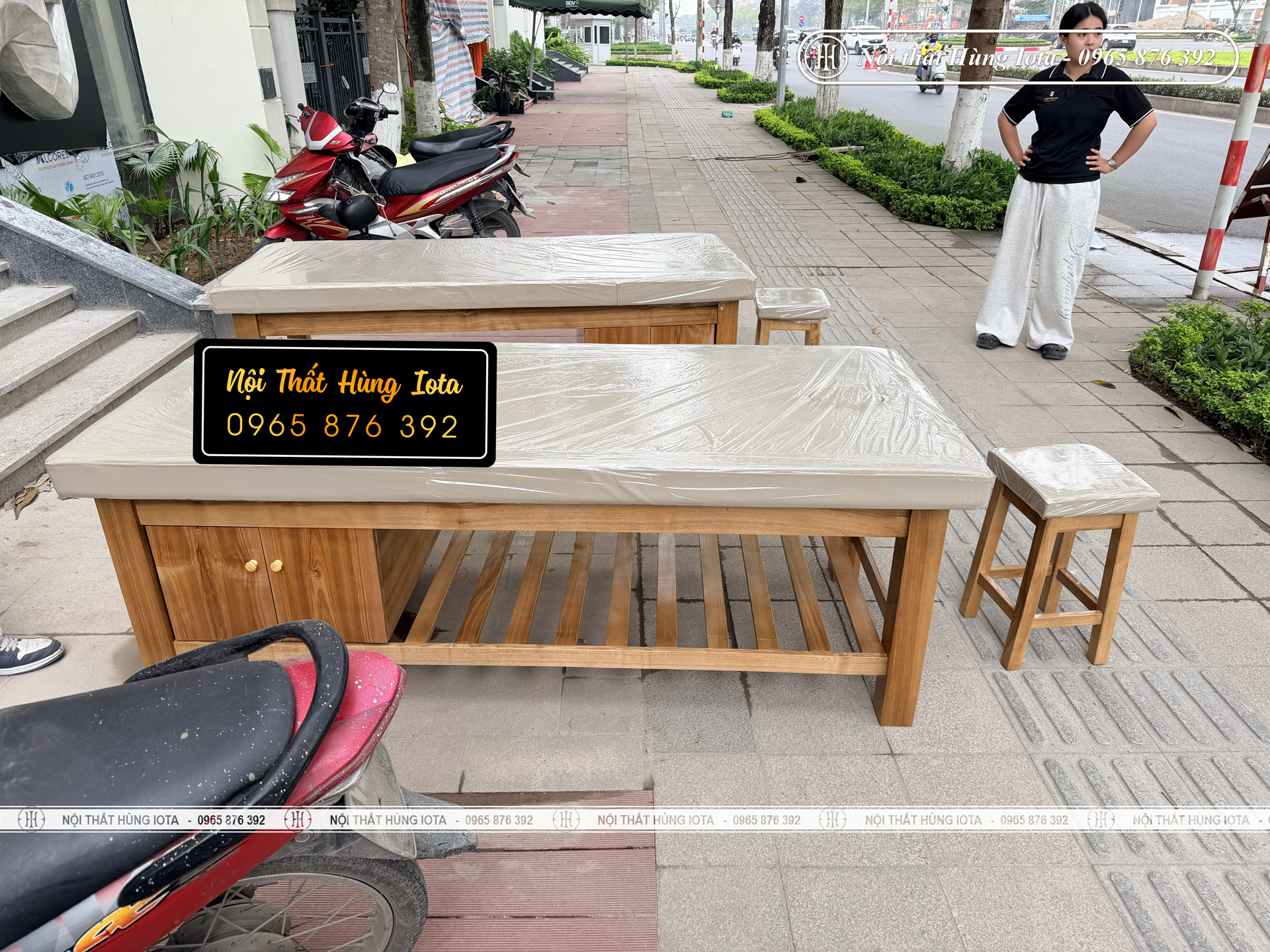 Giường massage phòng gym ở Starlake Tây Hồ