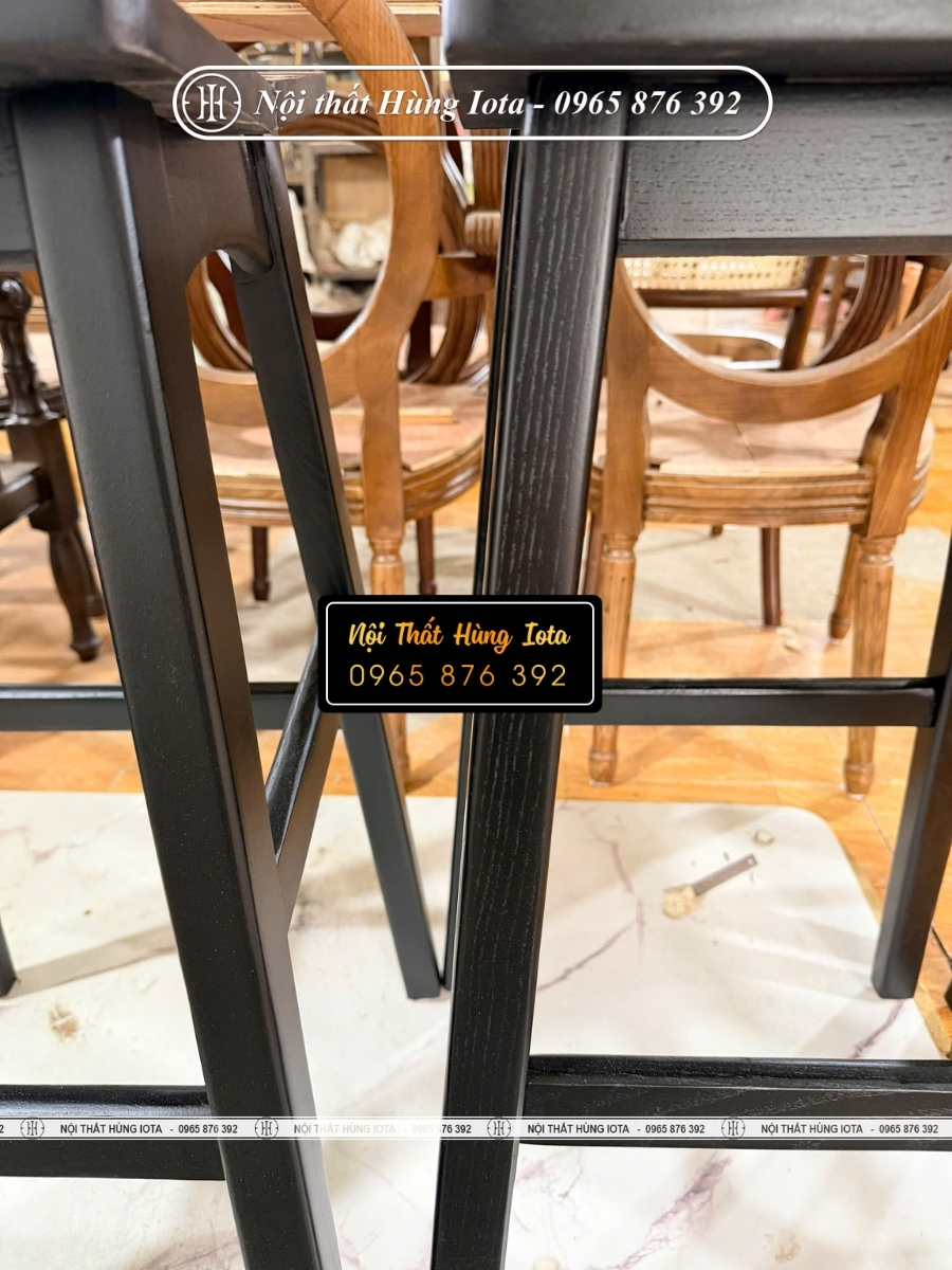 Xưởng sản xuất ghế bar đen cho nhà hàng, quán bar, khách sạn