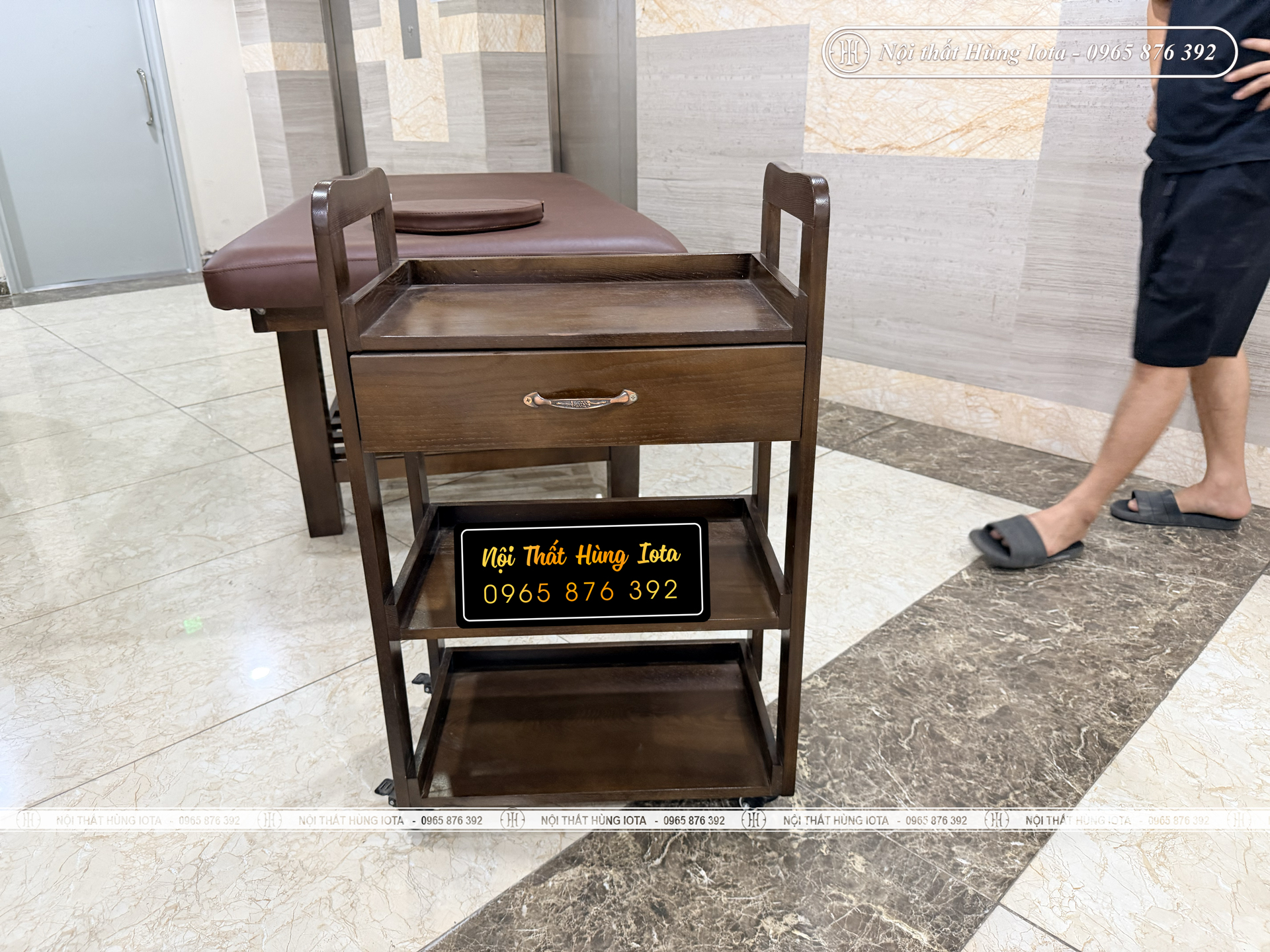 Xe đẩy spa gỗ ở Yên Hòa, Cầu Giấy