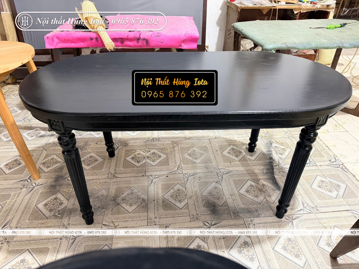 Bàn ăn chung cư cổ điển Indochine