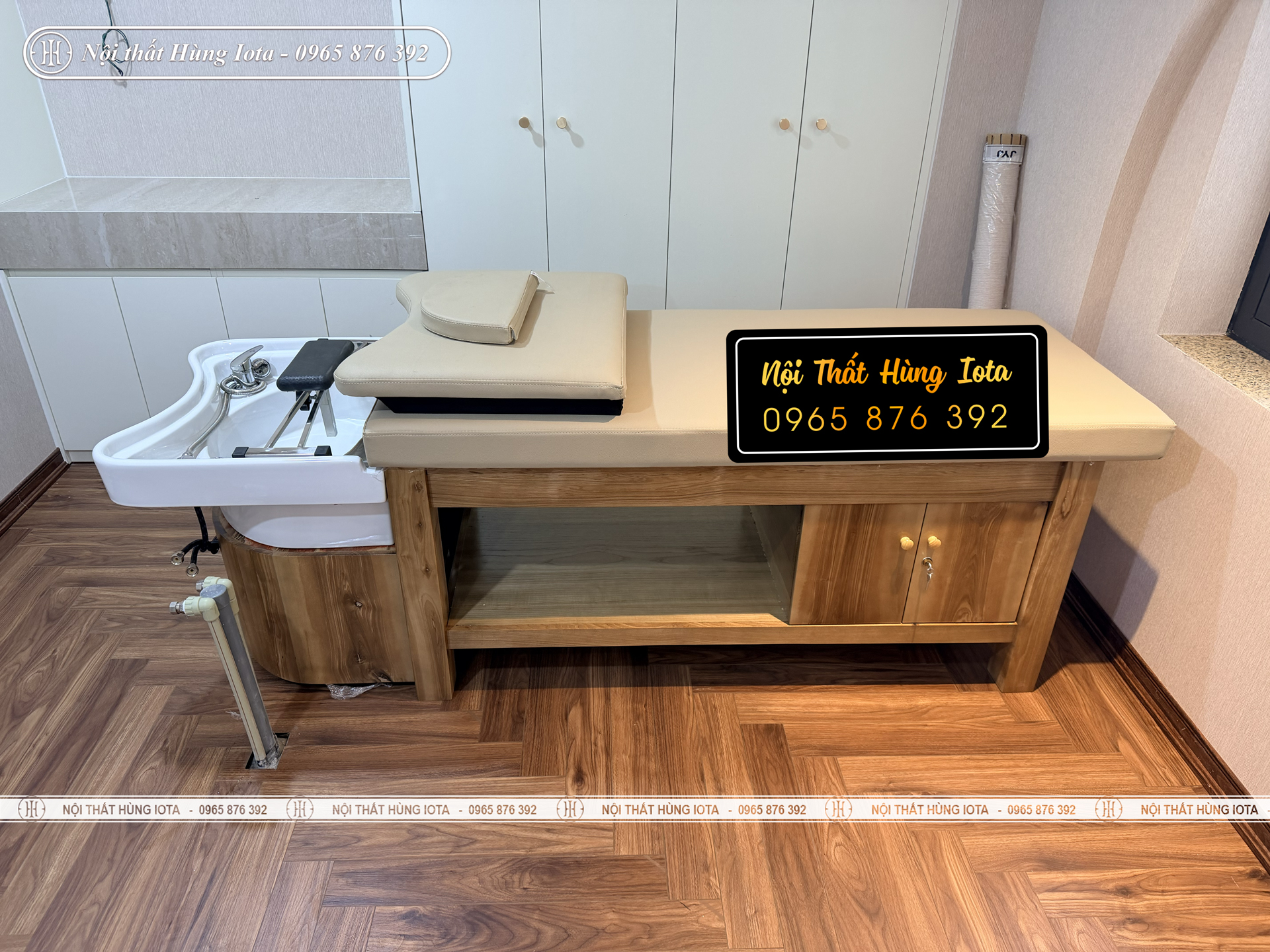 Giường spa 2 in 1 có tủ khóa ở Hai Bà Trưng