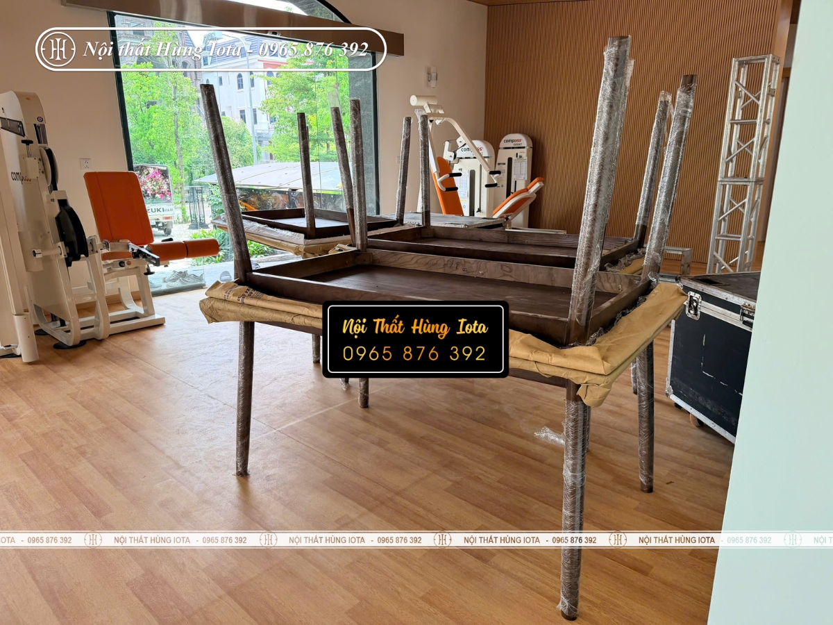 Lắp đặt bàn ghế ăn kiểu Nhật cho viện dưỡng lão