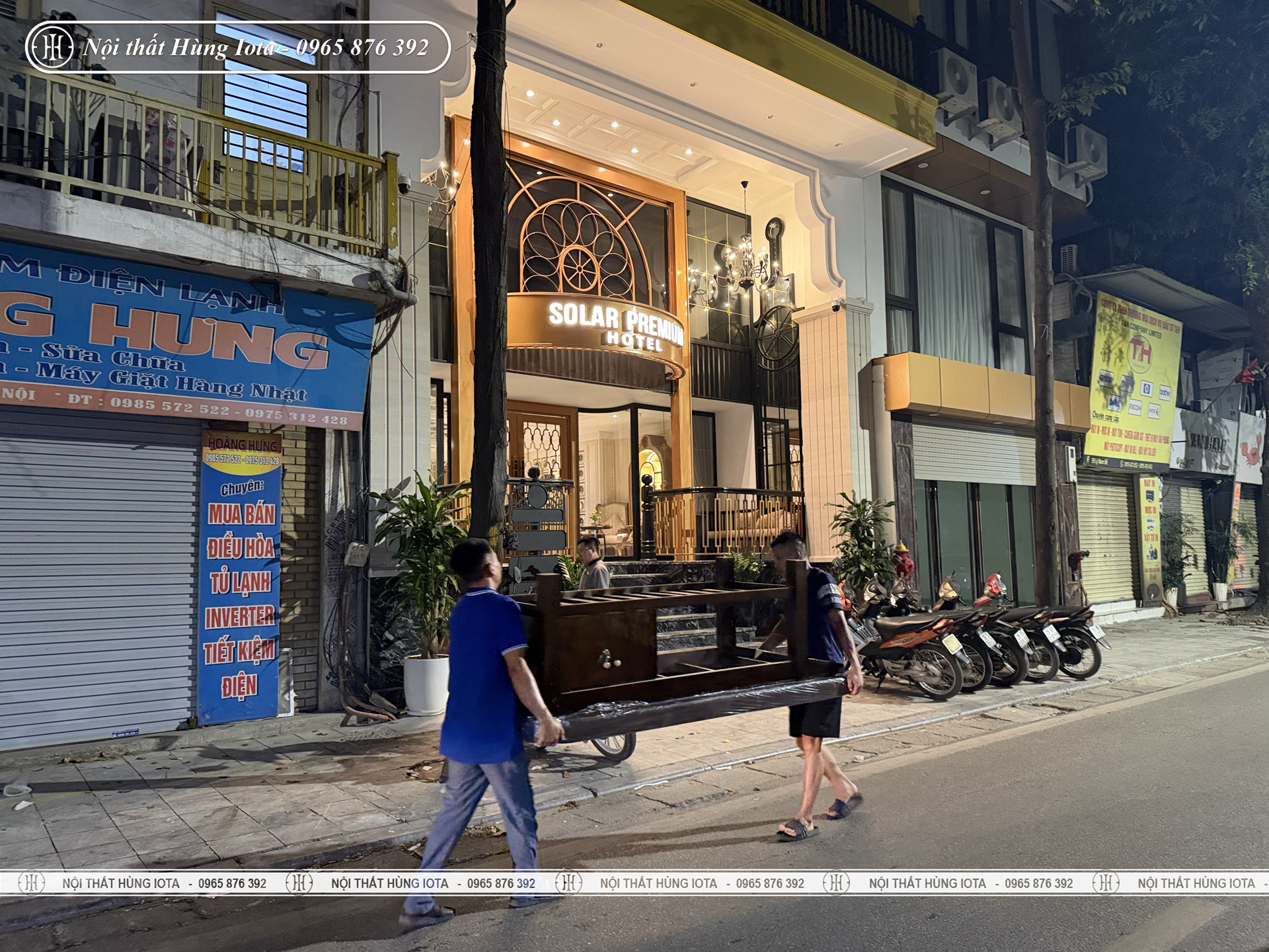 Lắp đặt giường spa khách sạn ở Hoàn Kiếm màu nâu óc chó