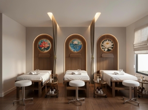 Thumb thiết kế nội thất spa màu nâu kem
