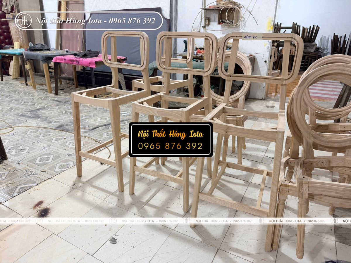 Xưởng gia công ghế bar mộc