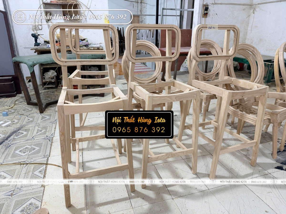 Xưởng gia công ghế mộc chuyên nghiệp
