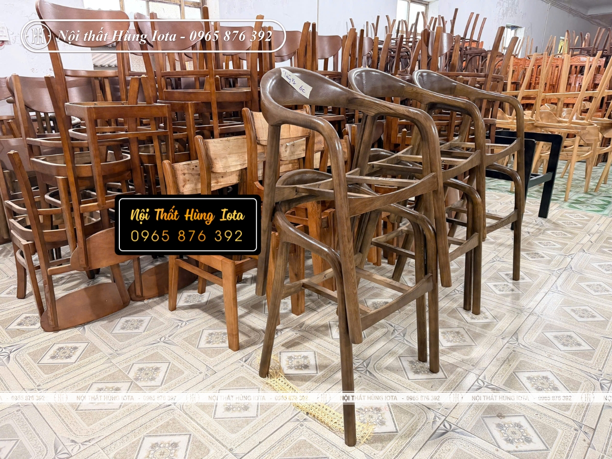 Xưởng gia công ghế mộc giá rẻ