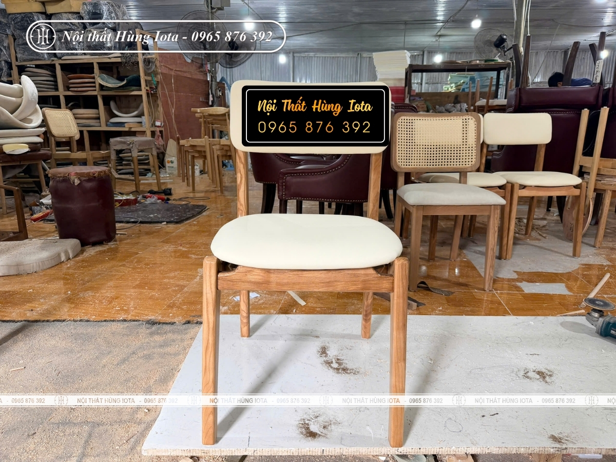 Xưởng sản xuất ghế cafe màu gỗ giá rẻ