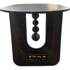 Bàn ăn chung cư chân hồ lô mặt oval
