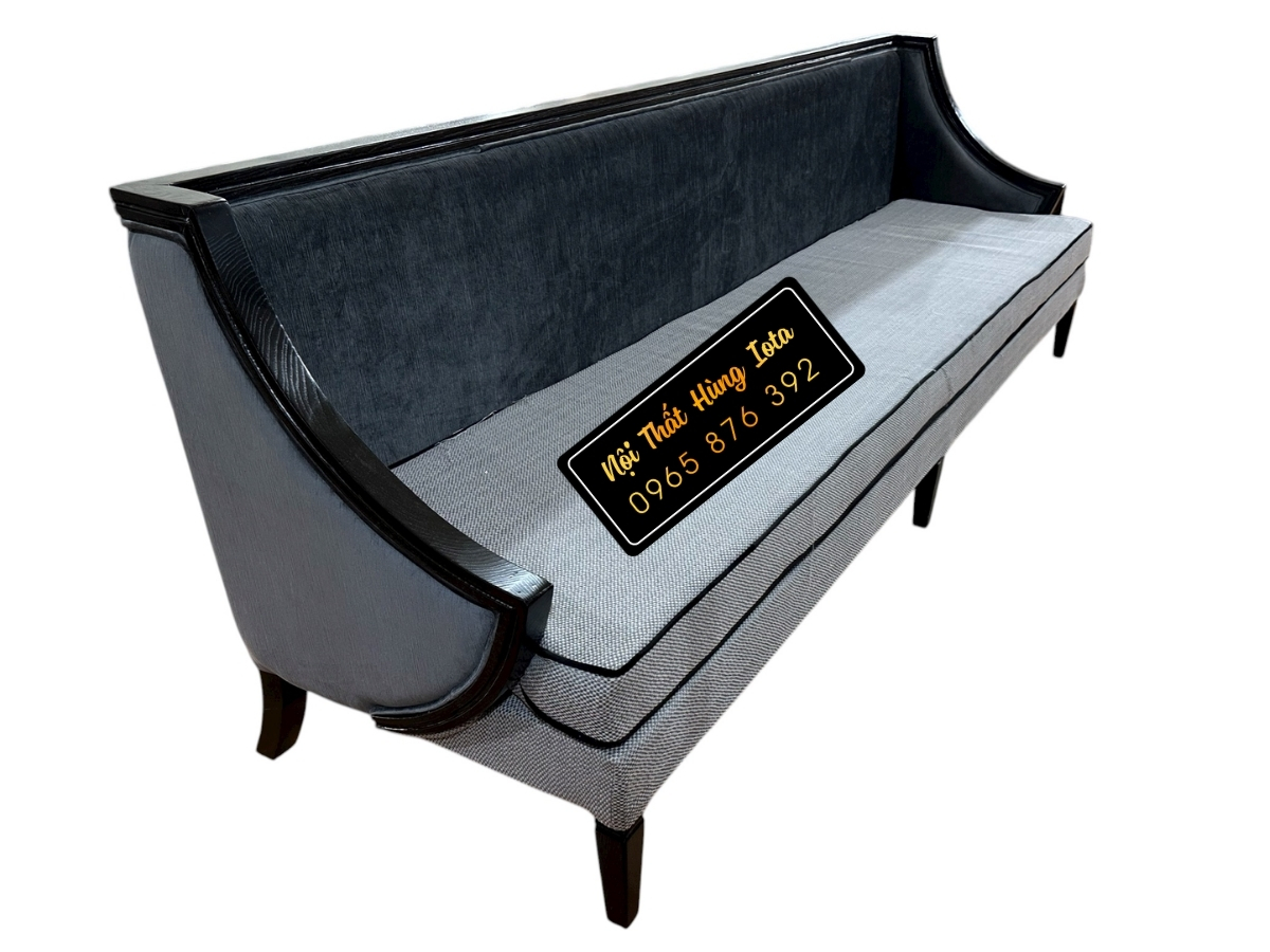 Ghế sofa màu xanh ghi đẹp sang trọng