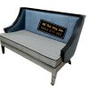 Ghế sofa nail màu xanh ghi