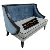 Ghế sofa phòng khách màu xanh ghi