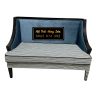 Ghế sofa spa màu xanh ghi
