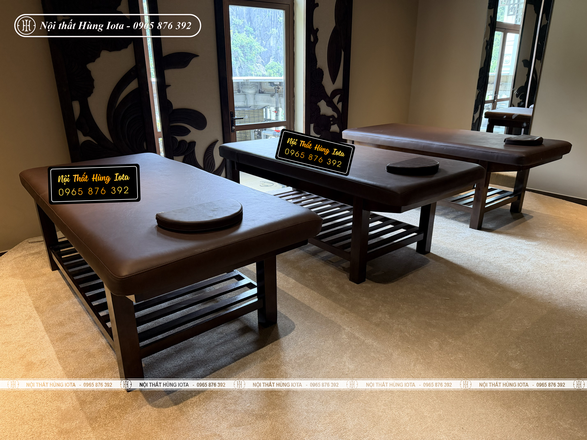 Giường massage cao cấp ở Quảng Ninh lắp đặt cho Amrita Spa