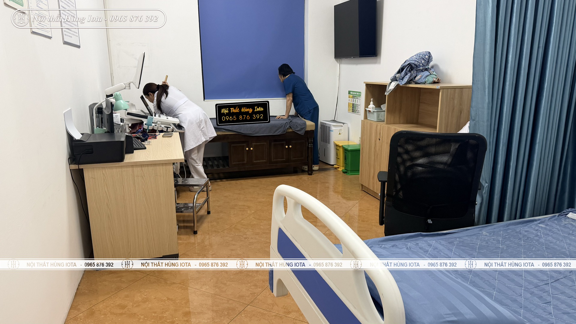 Giường spa siêu âm phòng khám Việt Nhật - Hà Nội