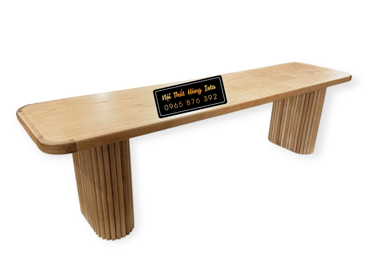 Ghế băng dài chân nan gỗ HIGA153