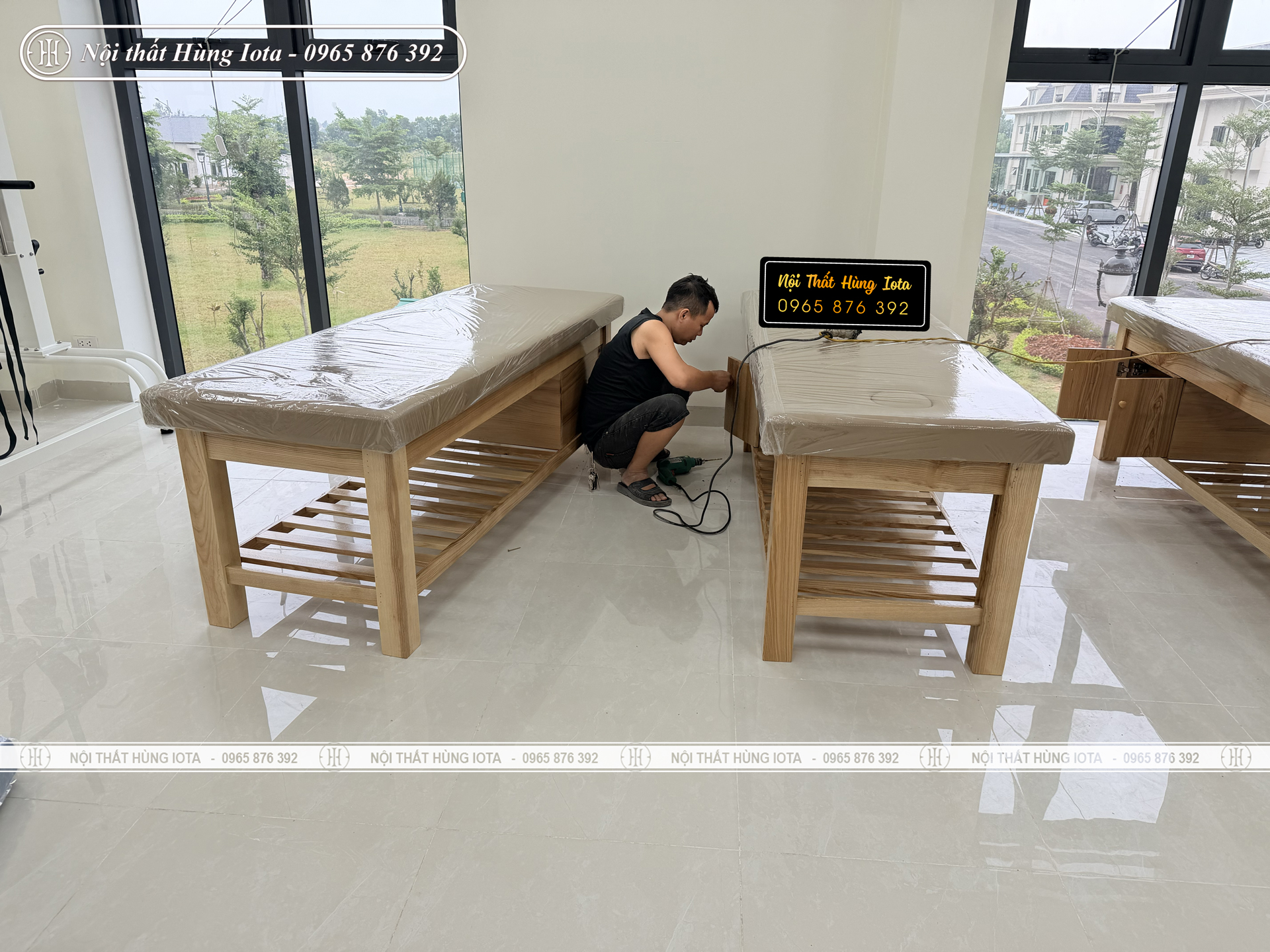 Lắp đặt giường spa cho bệnh viện Nghệ An