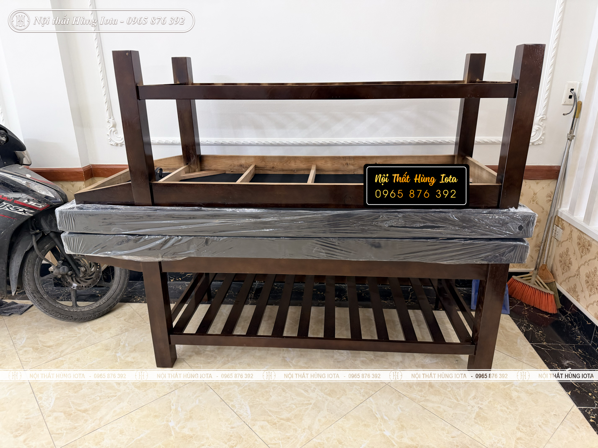 Lắp đặt giường spa có lỗ khoét mặt đệm ở Mỹ Đìnha