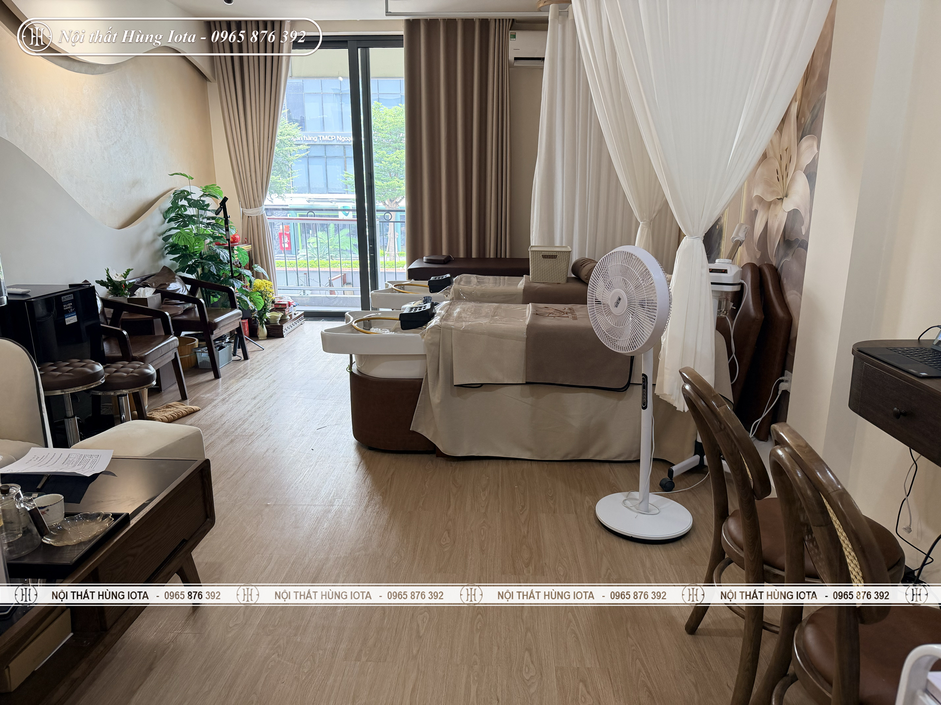 Nội Thất spa màu nâu ở Long Biên