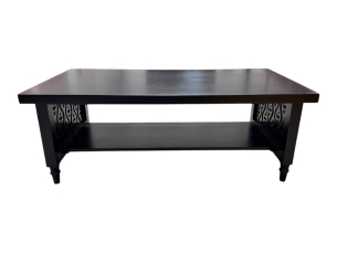 Bàn trà chữ nhật Indochine 2 tầng hoa văn BGD179