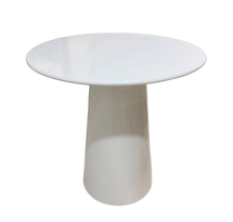 Bàn tròn để lọ hoa decor màu trắng BGD163